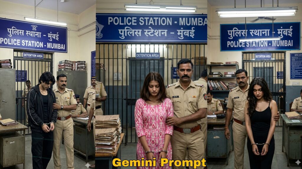 Police Station Trending Gemini Prompt AI Photo Editing